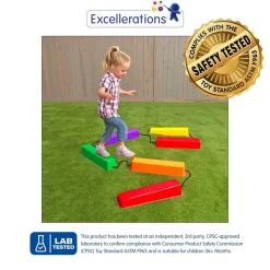 Excellerations® Anti-Slip Stackable Balance Logs