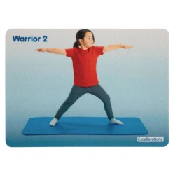 Excellerations® Anti-Slip Yoga Pose Activity Pads - Set of 14