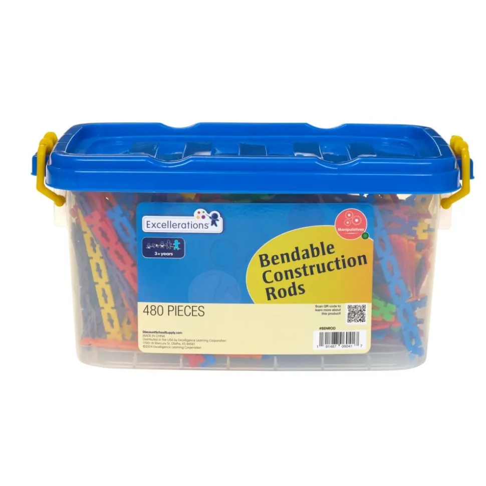 Excellerations® Bendable Construction Rods - 480 Pieces