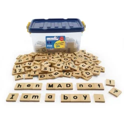 Excellerations® Big Wooden Letter Tiles - Tub of 250