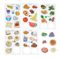Excellerations® Bilingual My Healthy Plate Magnet Activity Set