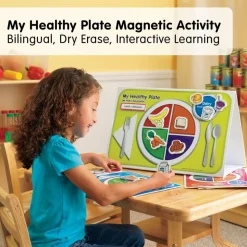 Excellerations® Bilingual My Healthy Plate Magnet Activity Set