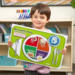 Excellerations® Bilingual My Healthy Plate Magnet Activity Set