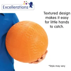 Excellerations® 10" Blue Best Quality Rubber Playground Balls - Set of 6