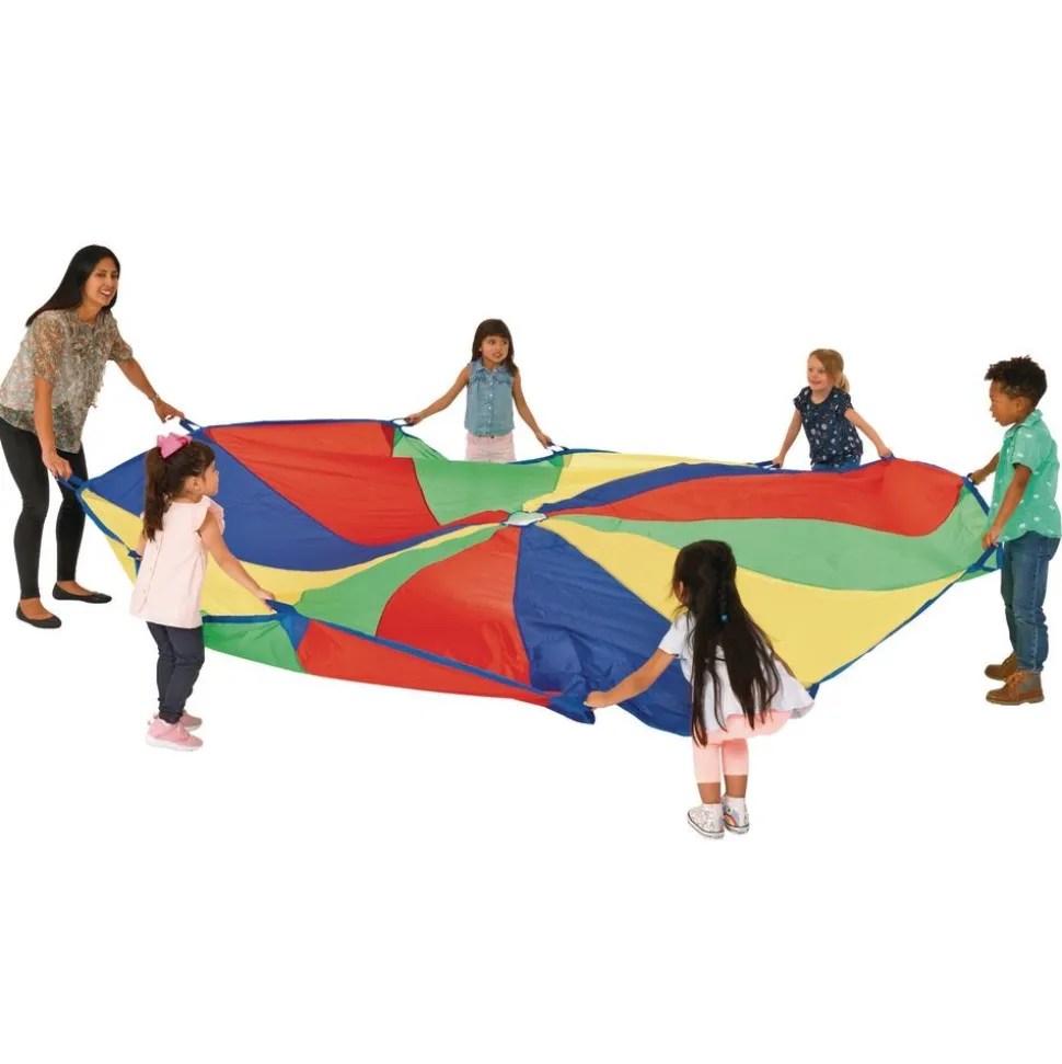 Excellerations® Brawny Tough Rainbow Parachute - 12'Dia.