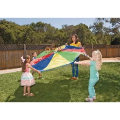 Excellerations® Brawny Tough Rainbow Parachute - 6'Dia.