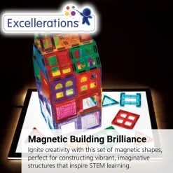 Excellerations® Building Brilliance® Magnetic Shapes 150 Pieces