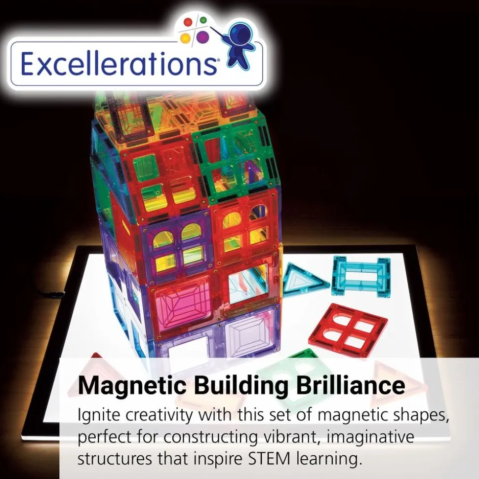 Excellerations® Building Brilliance® Magnetic Shapes 150 Pieces