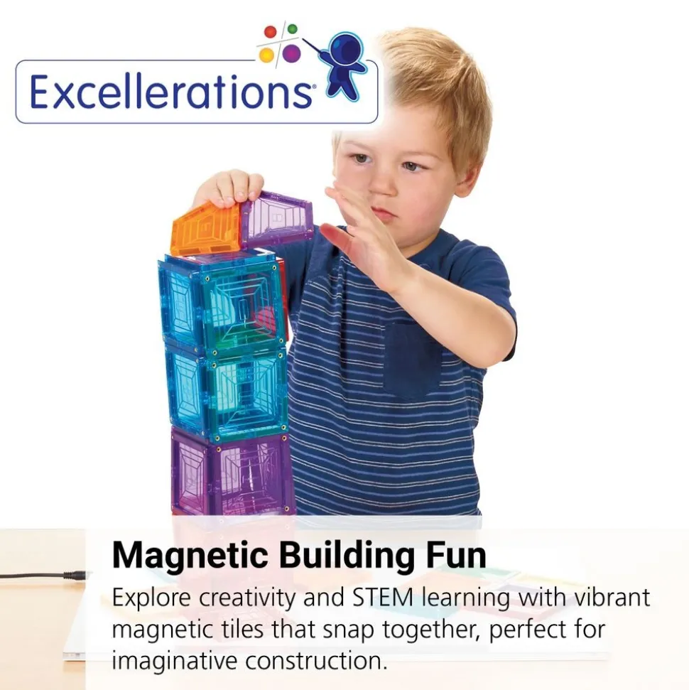 Excellerations® Building Brilliance® Magnetic Shapes 100 Pieces
