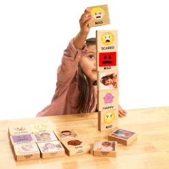 Excellerations® Build & Match Emotions Blocks Full Set - 32 blocks