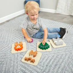 Excellerations® Chunky Wood Animal Puzzles, Set of 6
