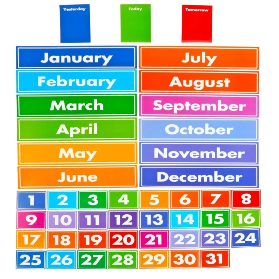 Excellerations® Classroom Calendar & Weather Pocket Chart