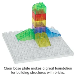 Excellerations® Clear Building Baseplate - 4 pcs