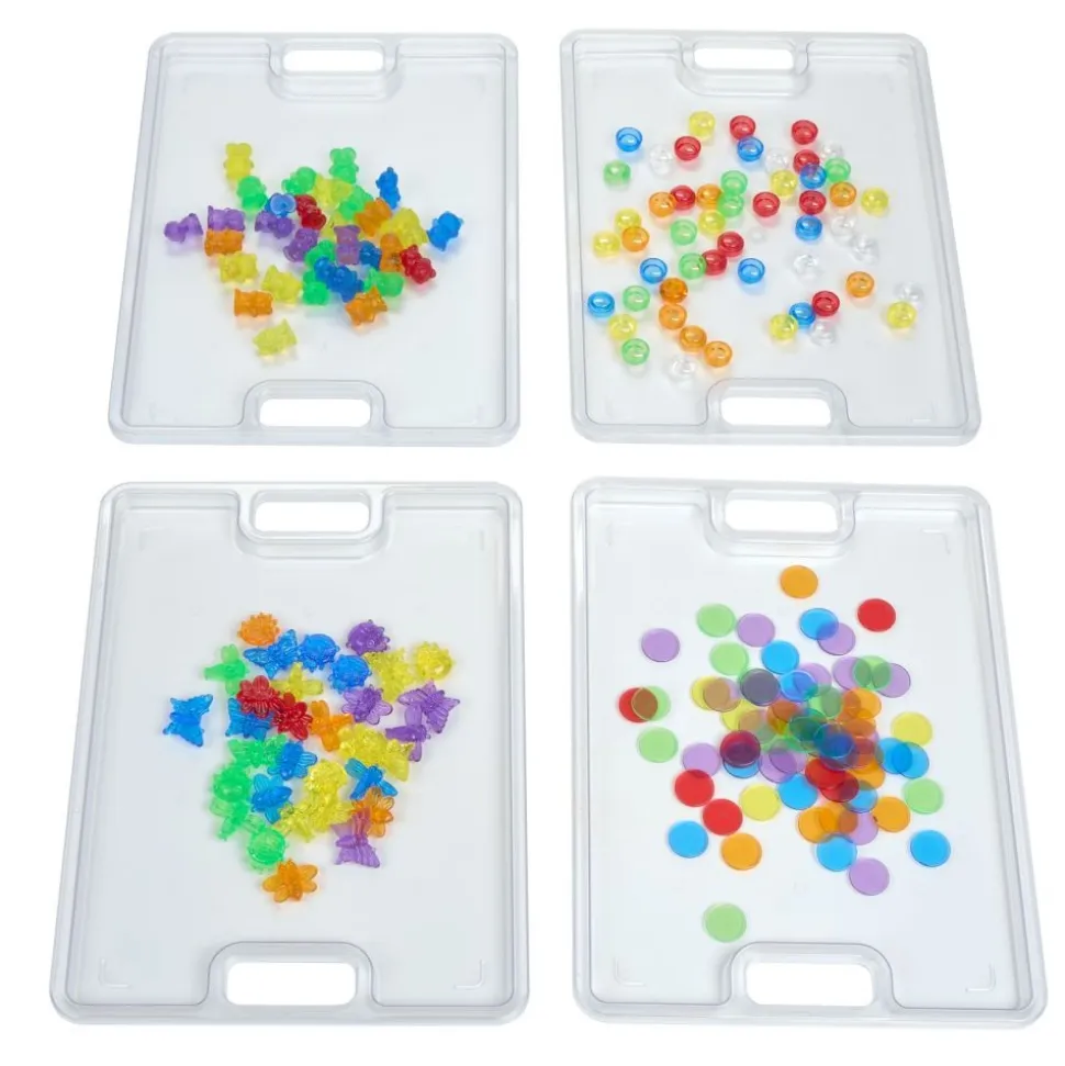 Excellerations® Clear Sorting Tray - Set of 4