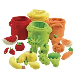 Excellerations® Colorful Plush Fruits & Veggies - 20 Pieces