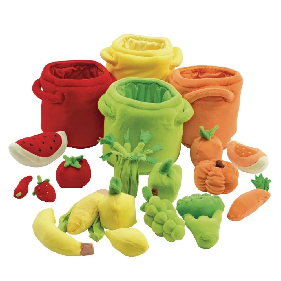 Excellerations® Colorful Plush Fruits & Veggies - 20 Pieces