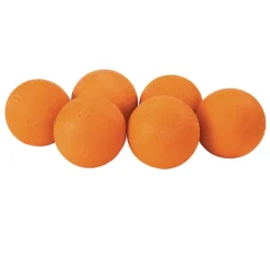 Excellerations® 6"Dia. Orange Best Quality Rubber Playground Balls - Set of 6