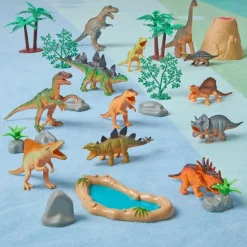 Excellerations® Dinosaur Bucket - Set of 31 Pieces