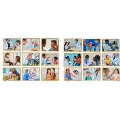 Excellerations® Disabilities & Doctor Puzzles - Set of 18 Wooden Puzzles