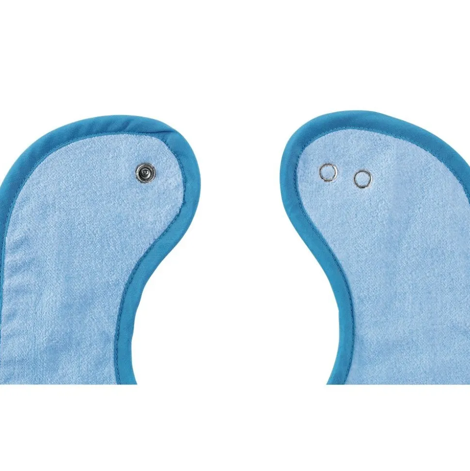 Excellerations® Dozen Blue Bibs with Snaps