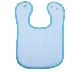 Excellerations® Dozen Blue Bibs with Snaps