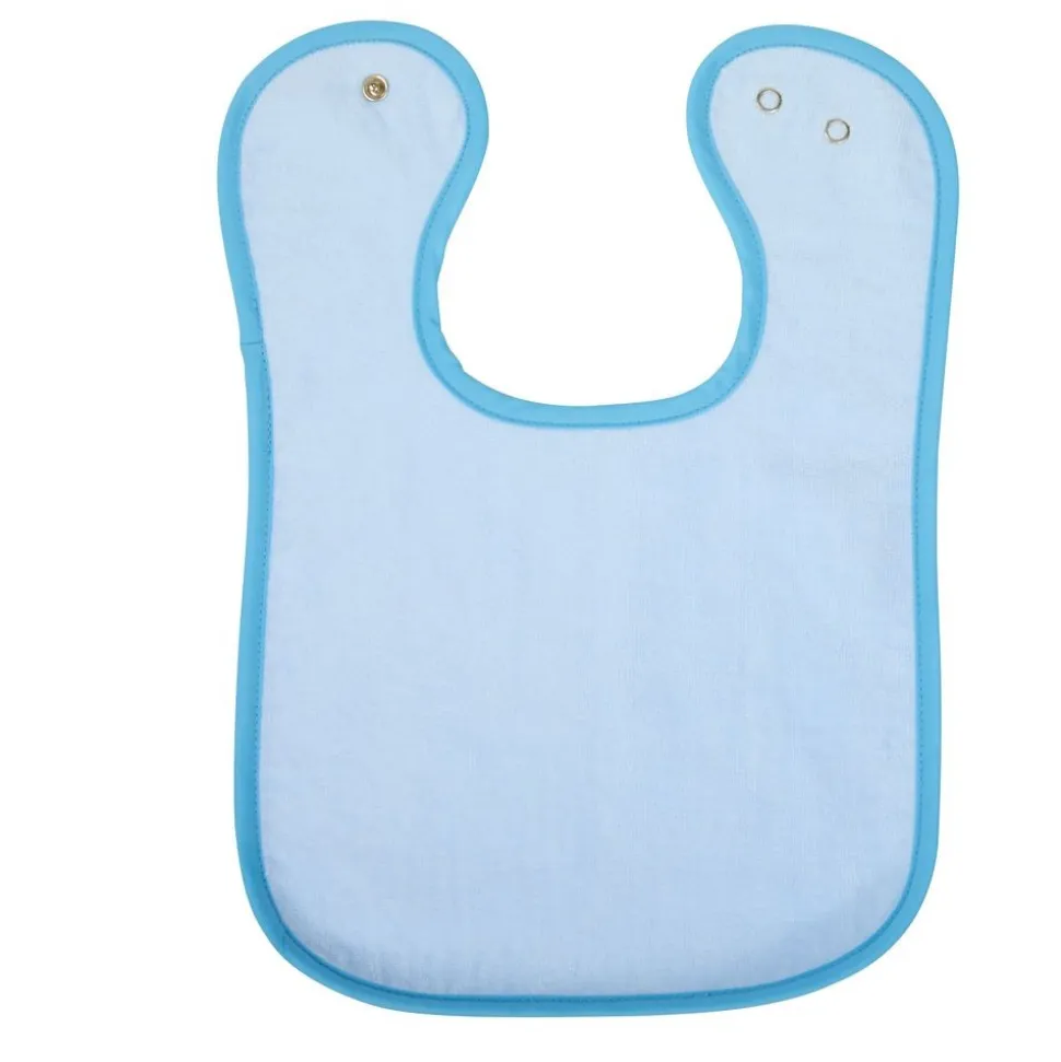 Excellerations® Dozen Blue Bibs with Snaps
