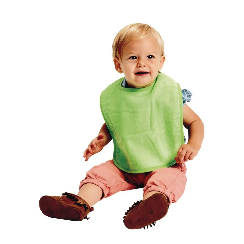 Excellerations® Dozen Green Bibs with Snaps
