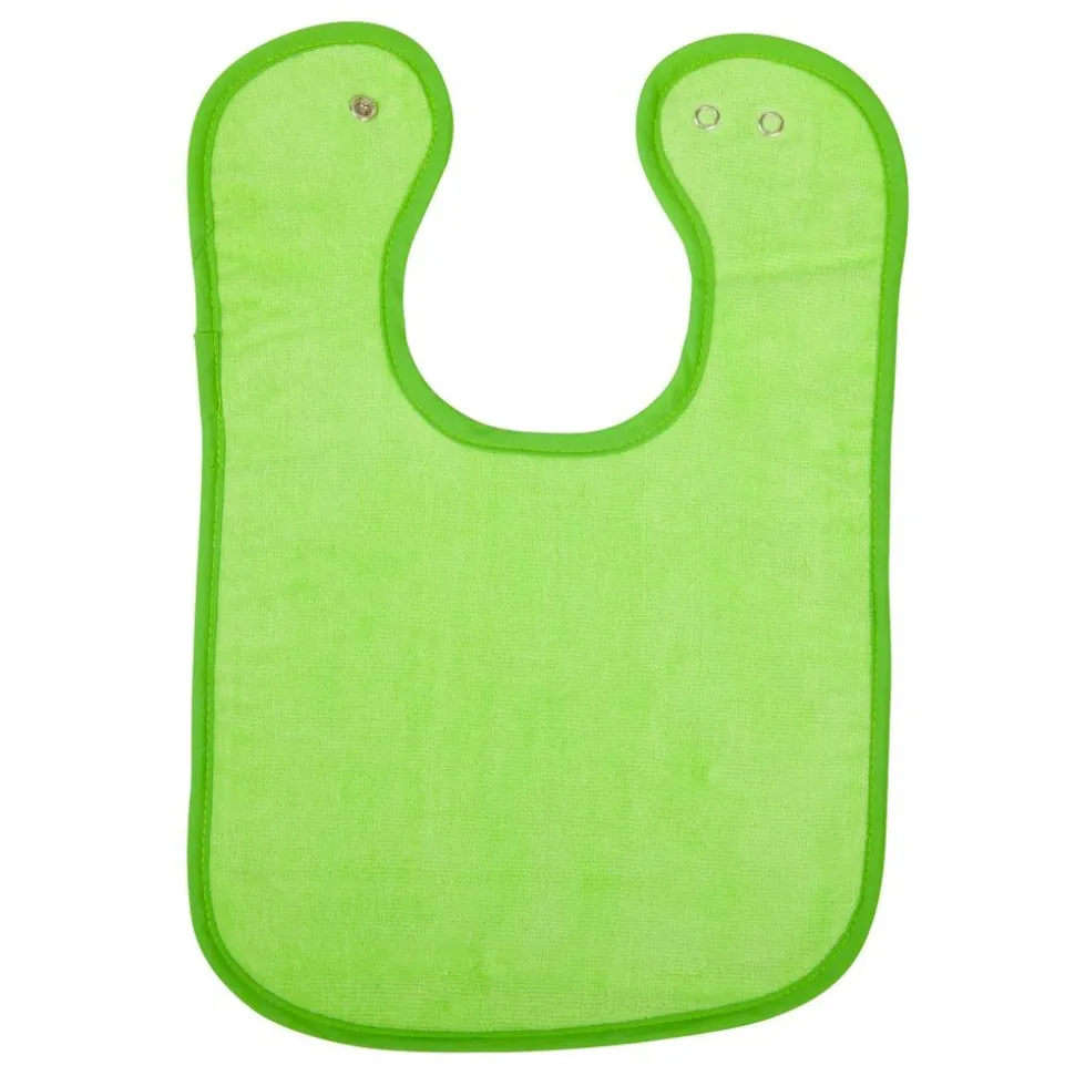 Excellerations® Dozen Green Bibs with Snaps