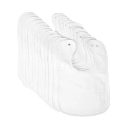 Excellerations® Dozen White Bibs with Snaps
