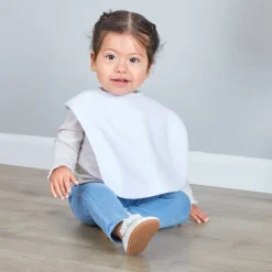 Excellerations® Dozen White Bibs with Snaps