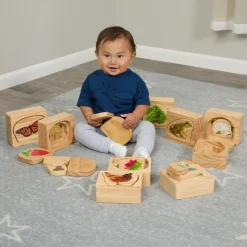 Excellerations® earlySTEM™ Life Cycle Nesting Puzzles, Fruit, Vegetable, and Animal