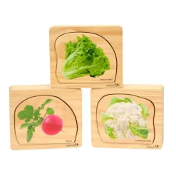 Excellerations® earlySTEM™ Life Cycle Nesting Puzzles - Vegetables - Set of 3