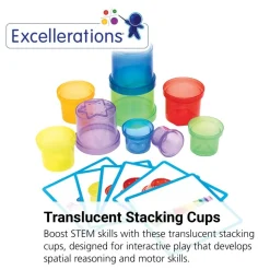 Excellerations® earlySTEM™ Stacking Translucent Cups