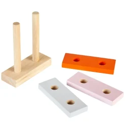 Excellerations® earlySTEM™ Sustainably Harvested Rubberwood Tide Stacker