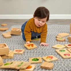 Excellerations® earlySTEM™ Tiles and Nesting Puzzles - Fruit & Vegetable