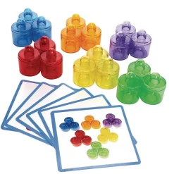 Excellerations® earlySTEM™ Translucent Stacking Pegs - 24 pieces