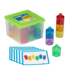 Excellerations® earlySTEM™ Translucent Stacking Pegs - 24 pieces