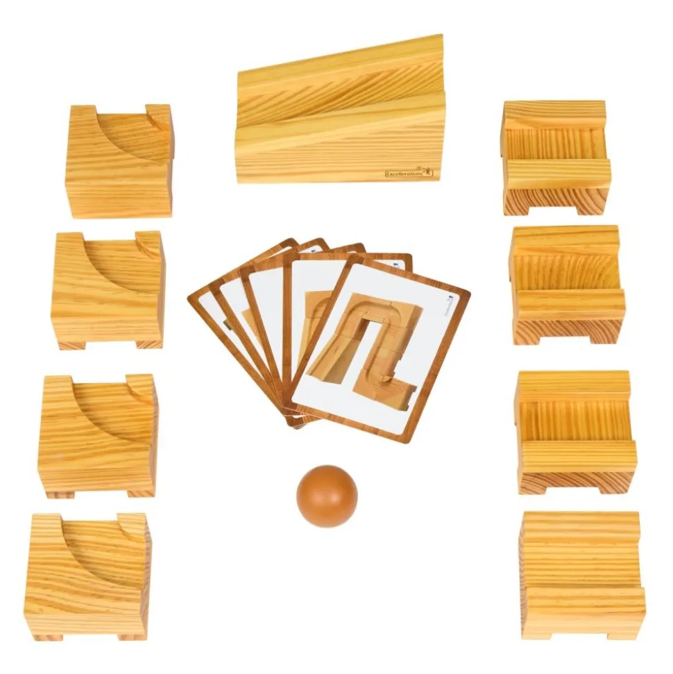 Excellerations® earlySTEM™ Wooden Ball Maze Puzzle Cubes