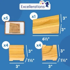 Excellerations® earlySTEM™ Wooden Ball Maze Puzzle Cubes