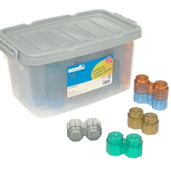 Excellerations® Earthtones Translucent Octagon Stackers - 60 Pieces