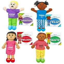 Excellerations® Emotions Spanish Book and Doll Kit 1 - 4 books & 4 dolls