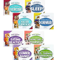 Excellerations® English & Spanish Let's Talk About Being Healthy - 8 books