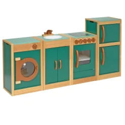 Excellerations® EverGrow™ Rubberwood Play Kitchen Set of 4
