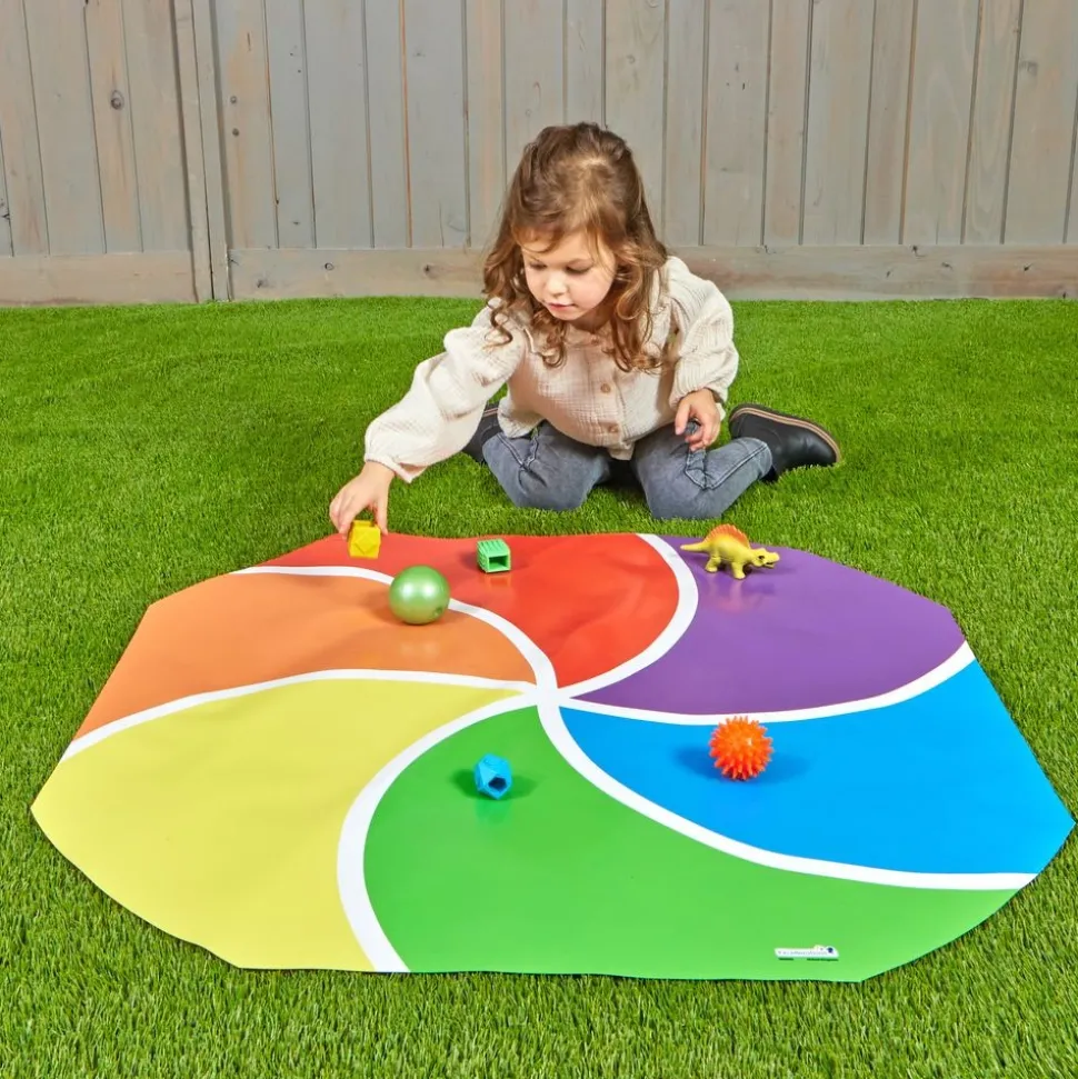 Excellerations® Explorer Tuff Tray Color Pinwheel Playmat