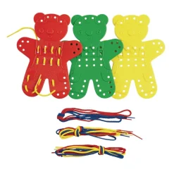 Excellerations® Extra-Large Animal Lacing Shapes - 9 Cards, 27 Laces