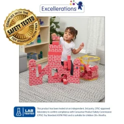 Excellerations® Foam Brick Blocks - Set of 68