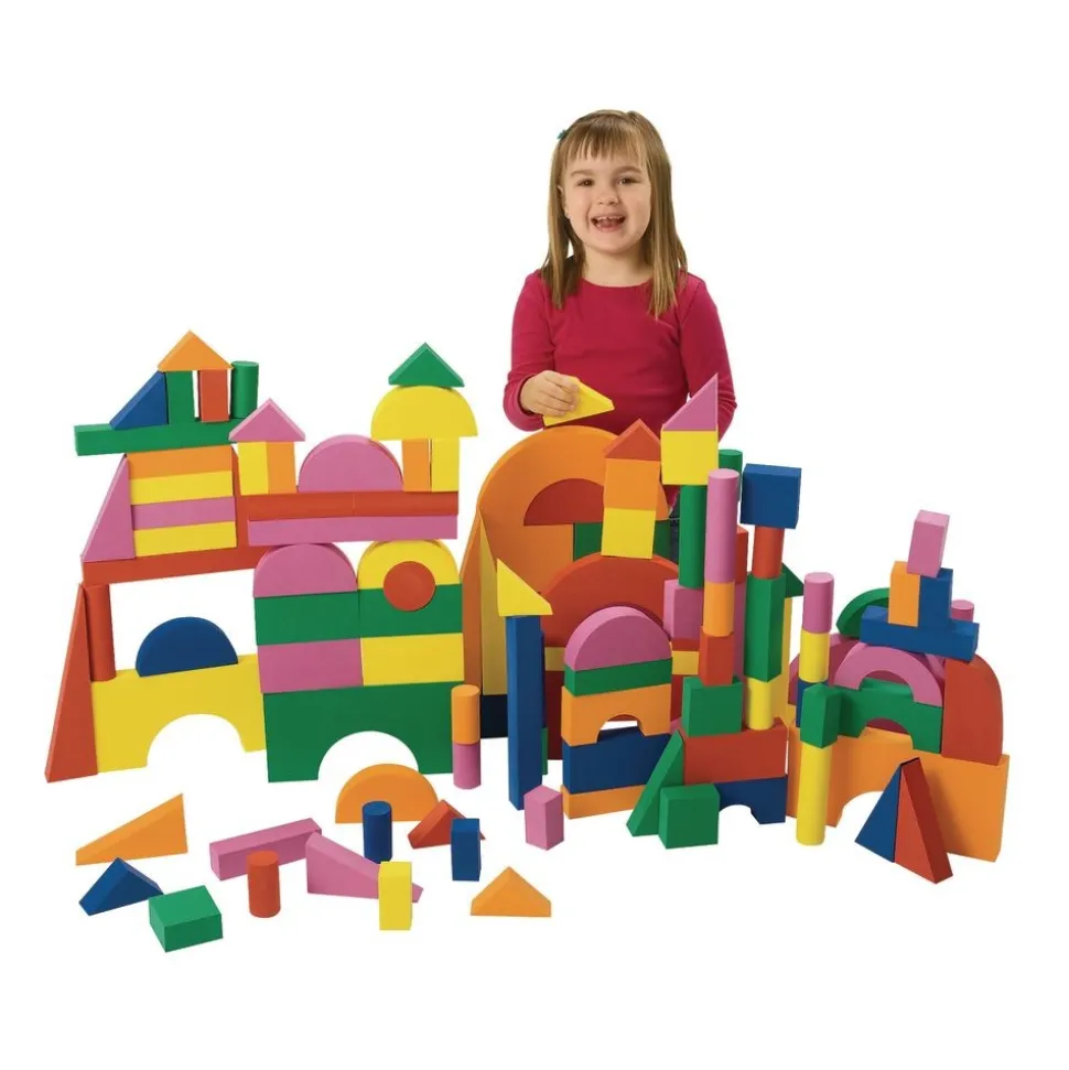 Excellerations® Foam Unit Floor Blocks - 126 Pieces