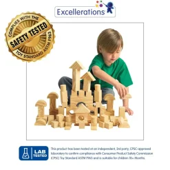 Excellerations® Foam Wood-Look Blocks - Set of 80