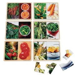 Excellerations® Fruit and Vegetable Photo Puzzles Set of 12