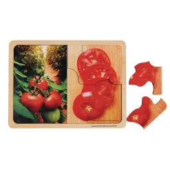 Excellerations® Fruit and Vegetable Photo Puzzles Set of 12
